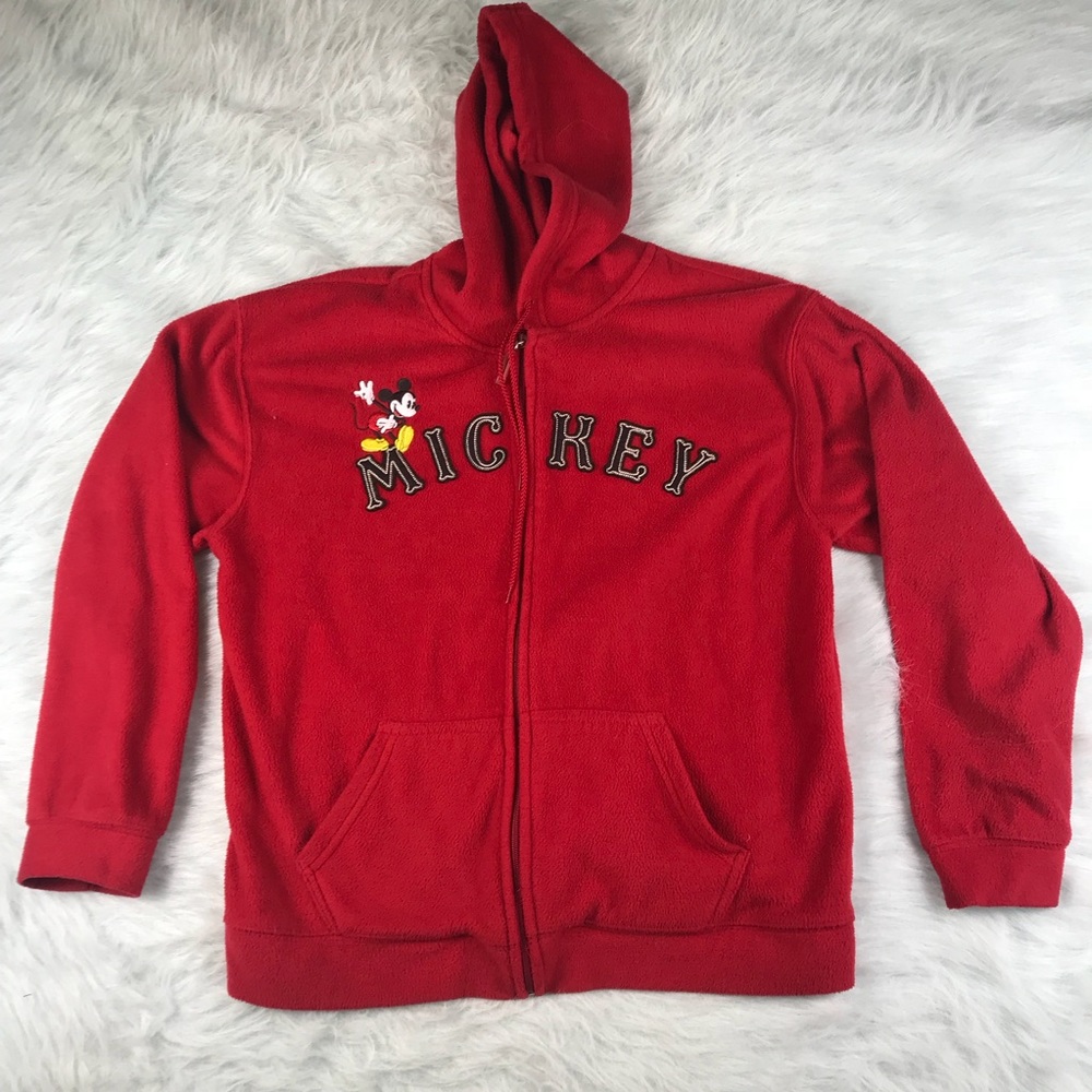 Women’s Disney Mickey Mouse Sweatshirt Jacket L - Picture 1 of 5
